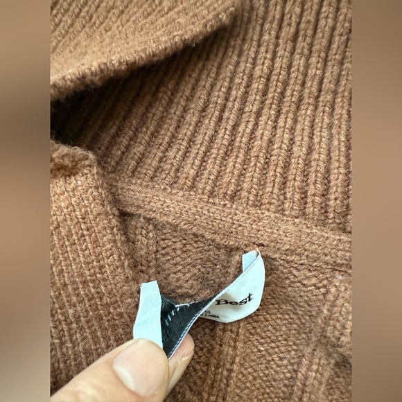 Sunday Best Artizia Lottie Merino Wool Open-Neck Polo Sweater Size XXS - Picture 5 of 10